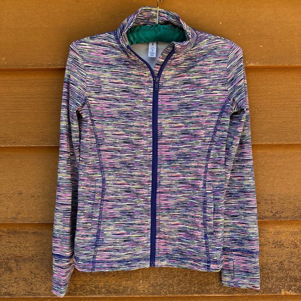 Ideology Girls Multi-Color Printed Zip-Up Jacket M